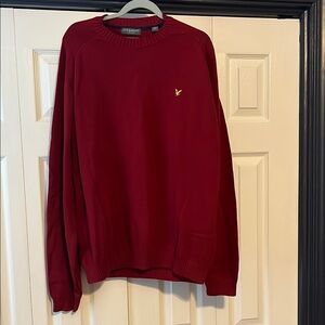Lyle & Scott Rich Red Crewneck Sweater